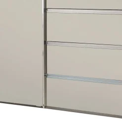 Wohnen Kleiderschränke|Schränke<Kombi-Schwebetürenschrank in Champagner - Eusebia