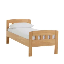 Wohnen Betten<Komfort-Einzelbett Label aus Massivholz Buche klar lackiert