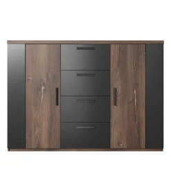 Wohnen Sideboards<Kommode fürs Schlafzimmer in Eiche Dunkel - Prabhaa