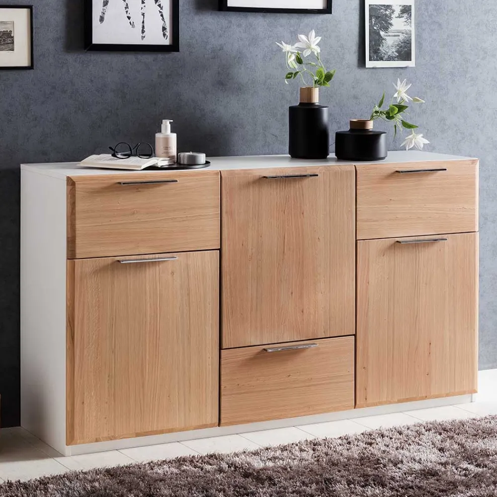 Wohnen Sideboards<Kommode in Asteiche Bianco & Weiß - Rodicco