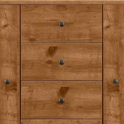 Wohnen Sideboards<Kommode in Eiche Holzoptik und Schwarz - Lavion