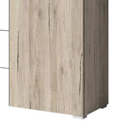 Wohnen Sideboards<Kommode in Eiche San Remo & Weiß - Anglivia