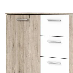 Wohnen Sideboards<Kommode in Eiche San Remo & Weiß - Anglivia