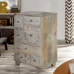 Wohnen Kommoden<Kommode in Holz White Wash - Troyes