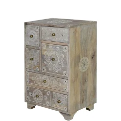 Wohnen Kommoden<Kommode in Holz White Wash - Troyes