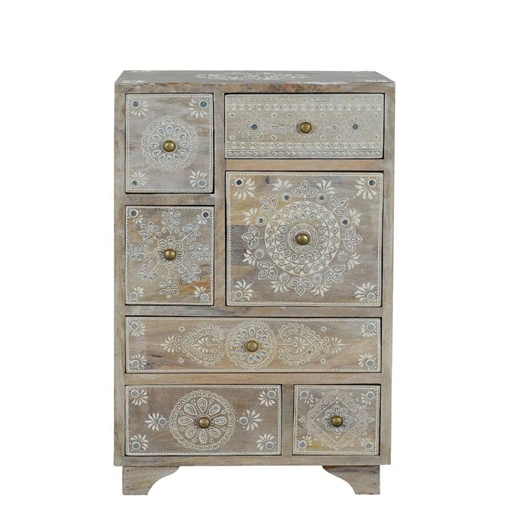 Wohnen Kommoden<Kommode in Holz White Wash - Troyes