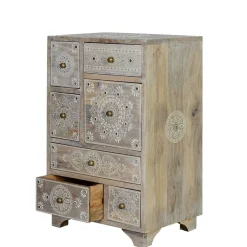 Wohnen Kommoden<Kommode in Holz White Wash - Troyes