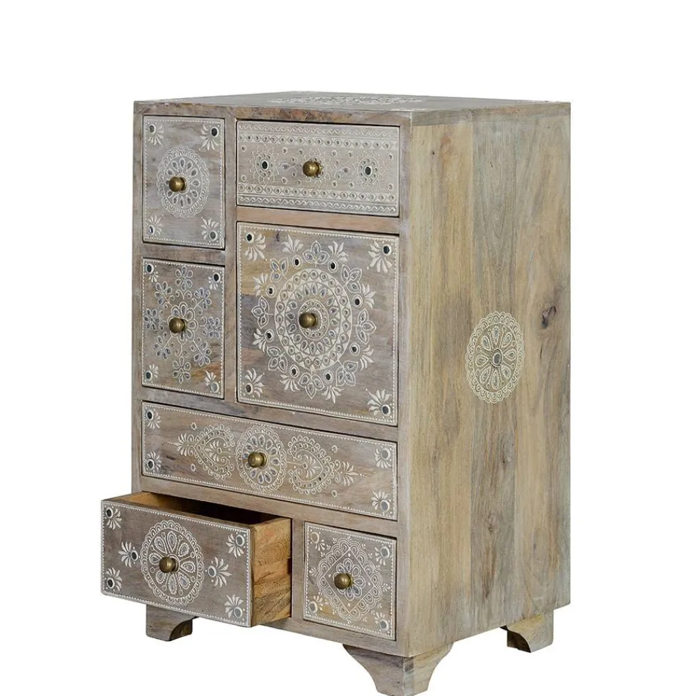 Wohnen Kommoden<Kommode in Holz White Wash - Troyes