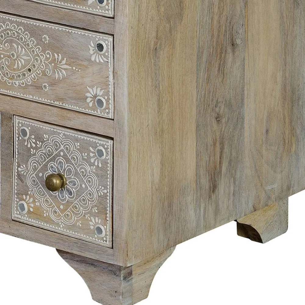 Wohnen Kommoden<Kommode in Holz White Wash - Troyes