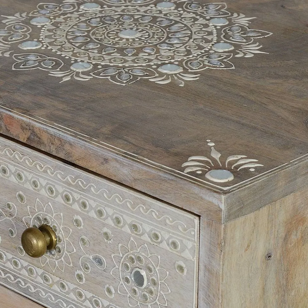 Wohnen Kommoden<Kommode in Holz White Wash - Troyes