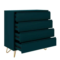 Wohnen Kommoden<Kommode in Petrol mit kurzen Hairpin Legs - Clamps