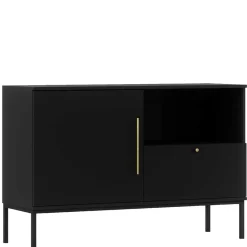 Wohnen Sideboards<Kommode in Schwarz mit Gold - Groot