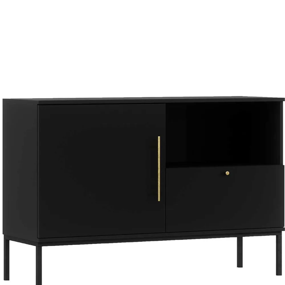 Wohnen Sideboards<Kommode in Schwarz mit Gold - Groot