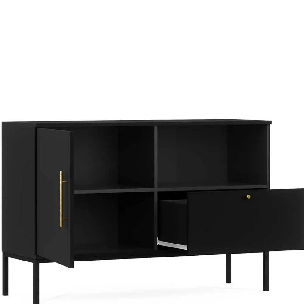 Wohnen Sideboards<Kommode in Schwarz mit Gold - Groot