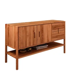 Wohnen Sideboards<Kommode mit Ablageboden & zwei Schubladen - Indrya