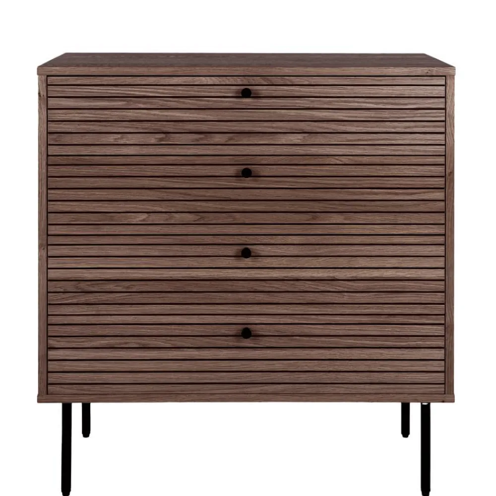 Wohnen Kommoden<Kommode mit dunklem Furnier in Braun - Wega