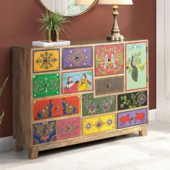 Wohnen Kommoden<Kommode mit farbenfrohen Orient Motiven - Precio