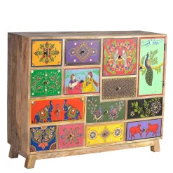 Wohnen Kommoden<Kommode mit farbenfrohen Orient Motiven - Precio