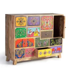 Wohnen Kommoden<Kommode mit farbenfrohen Orient Motiven - Precio