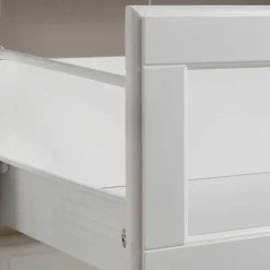 Wohnen Sideboards<Kommode mit Glas in Weiß & Honig - Brasivon