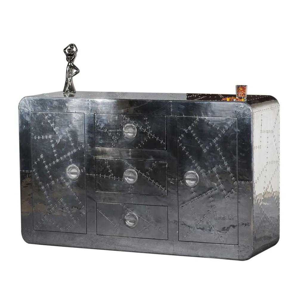 Wohnen Sideboards<Kommode Pilot in Alufarben