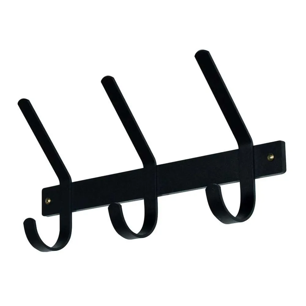 Wohnen Garderoben<Kompakte 3 Haken Garderobe aus Stahl - Daharas