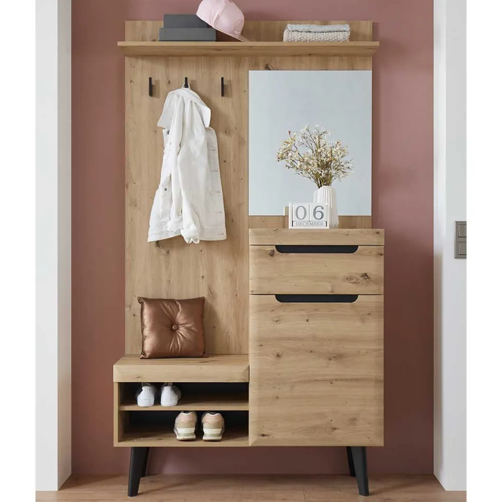 Wohnen Garderoben<Kompakte Garderobe im Skandi Design - Olcian