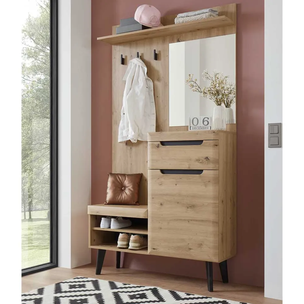 Wohnen Garderoben<Kompakte Garderobe im Skandi Design - Olcian
