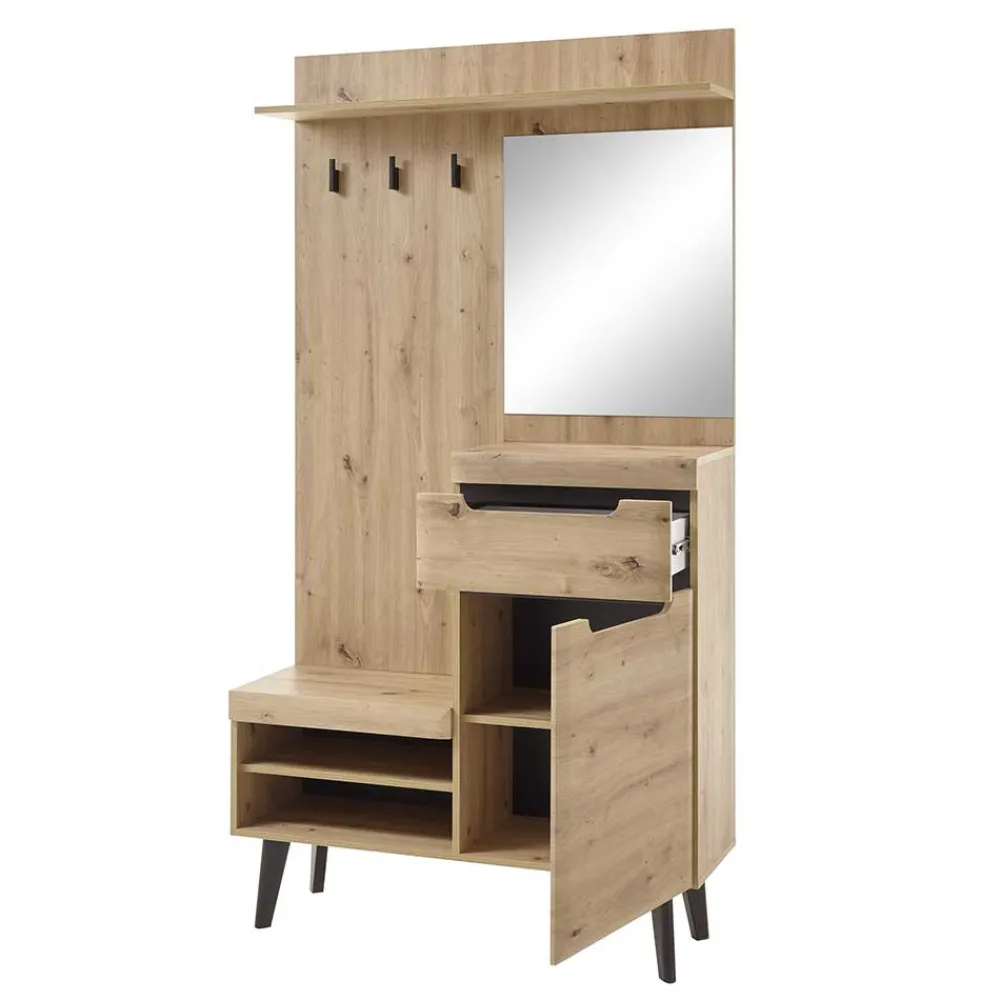 Wohnen Garderoben<Kompakte Garderobe im Skandi Design - Olcian