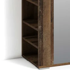 Wohnen Garderoben<Kompakte Garderobe in Altholz Optik - Ponzet