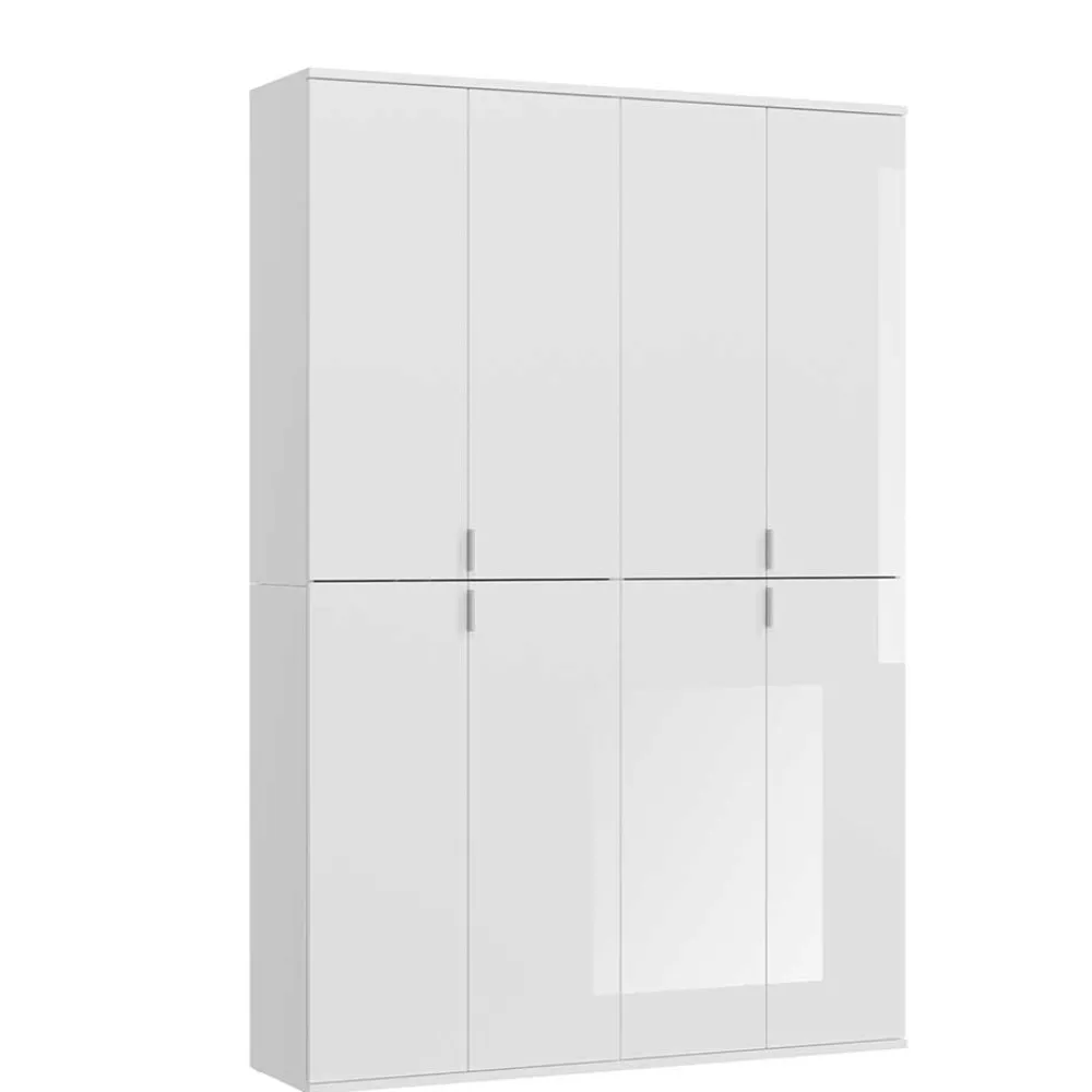 Wohnen Kleiderschränke|Schränke<Kompakter Kleiderschrank 122x193x34 cm - Ejulia (zweiteilig)