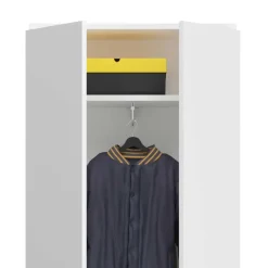 Wohnen Kleiderschränke|Schränke<Kompakter Kleiderschrank 122x193x34 cm - Ejulia (zweiteilig)
