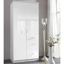 Wohnen Kleiderschränke|Schränke<Kompakter Kleiderschrank in Weiß - Venture