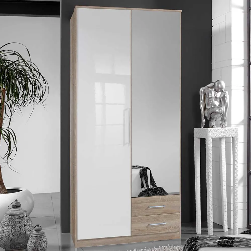 Wohnen Kleiderschränke<Kompakter Kombi-Kleiderschrank 91x199x58 cm - Grands