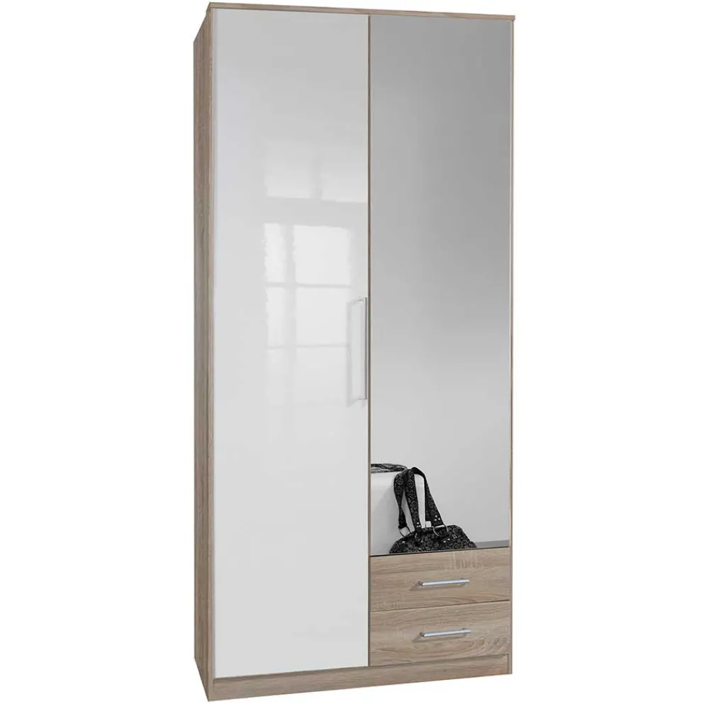 Wohnen Kleiderschränke<Kompakter Kombi-Kleiderschrank 91x199x58 cm - Grands