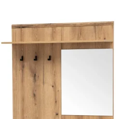 Wohnen Garderoben<Kompakt-Garderobe in Eiche Optik und Graugrün - Oliva