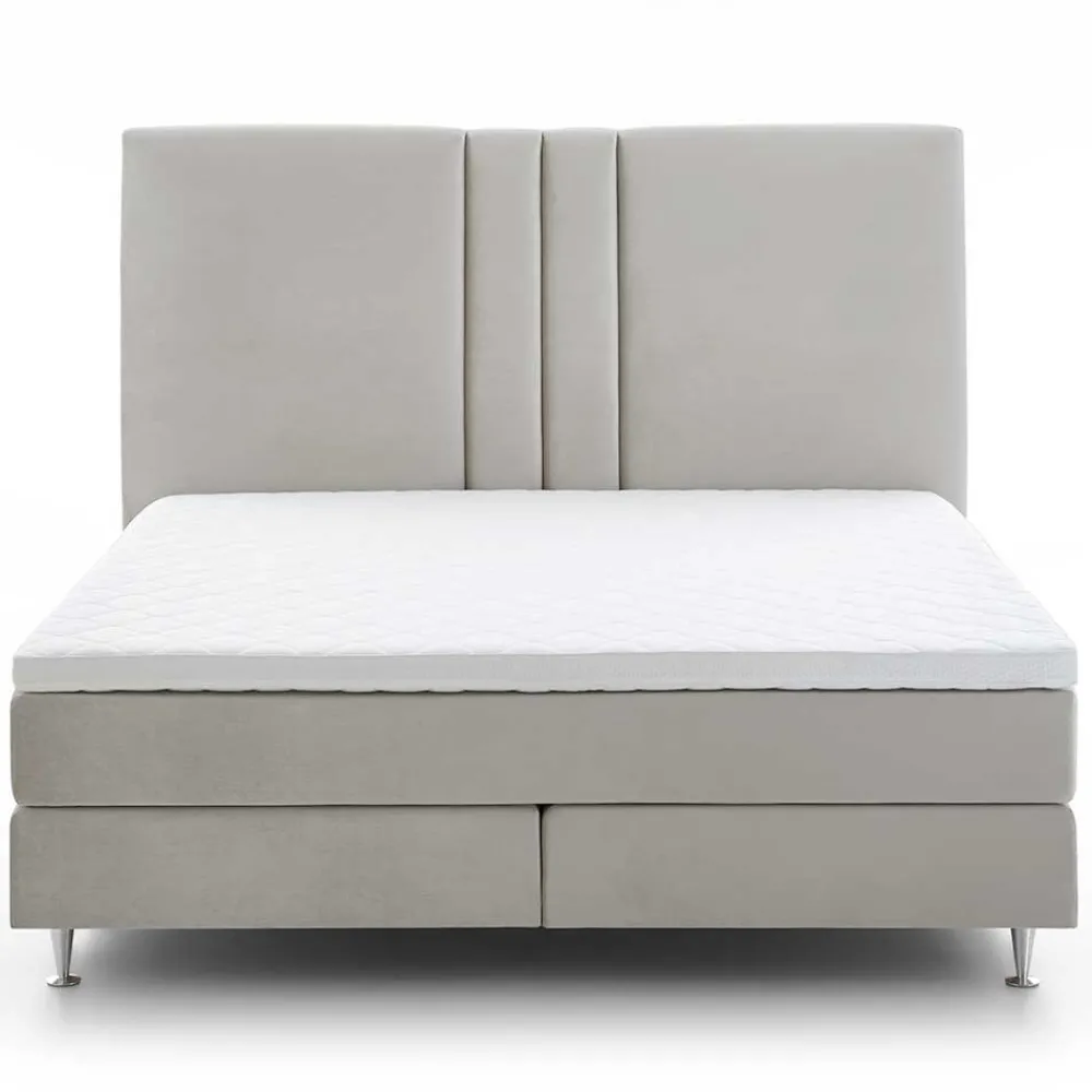 Wohnen Betten<Komplett Boxspringbett in Creme - Skowera