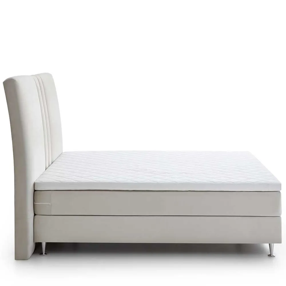 Wohnen Betten<Komplett Boxspringbett in Creme - Skowera