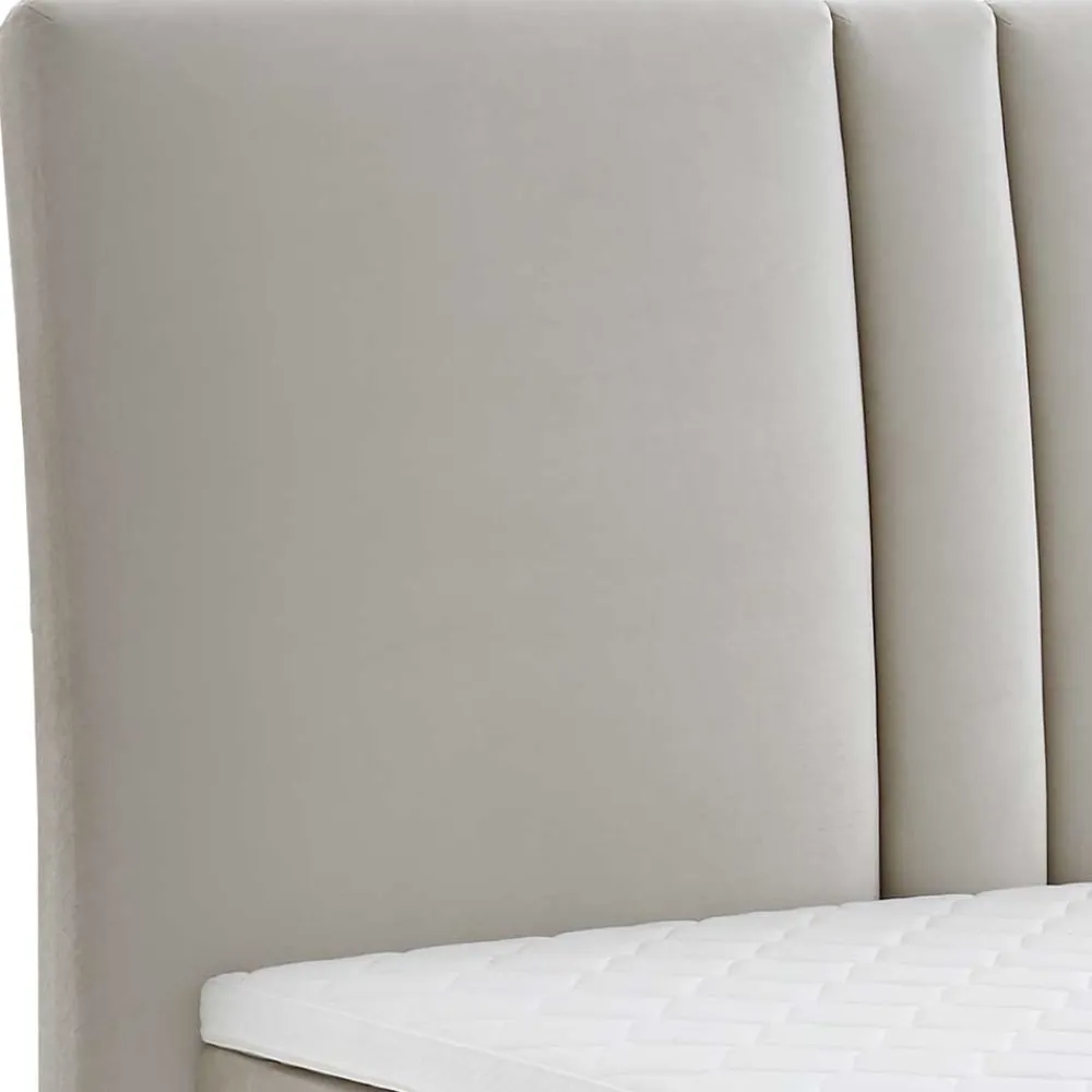 Wohnen Betten<Komplett Boxspringbett in Creme - Skowera