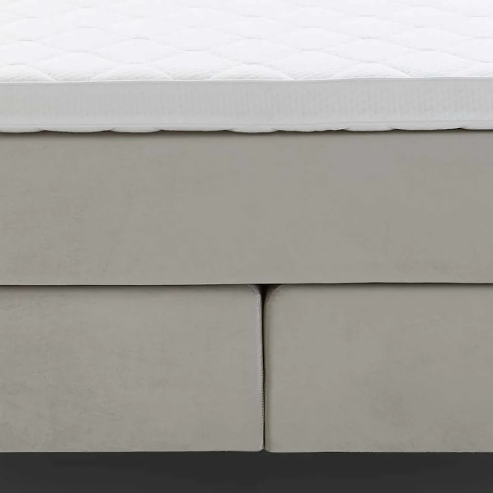 Wohnen Betten<Komplett Boxspringbett in Creme - Skowera