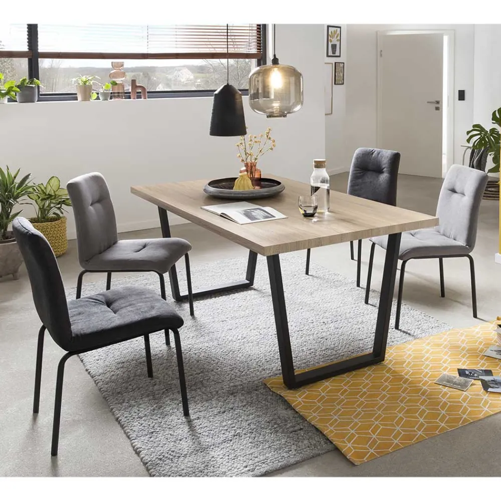 Wohnen Sitzgruppe<Komplette Essgruppe für 4 Personen - Bronca (fünfteilig)