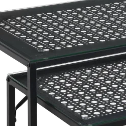 Wohnen Tische<Konsolentisch Duo in Schwarz - Panfreda (zweiteilig)