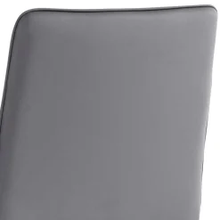 Wohnen Hocker<Kunstleder Barstühle in Grau - Eleganto (2er Set)