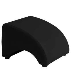 Wohnen Hocker<Kunstleder Fußhocker in Schwarz - Leverias