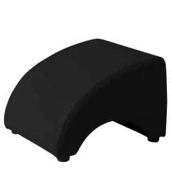 Wohnen Hocker<Kunstleder Fußhocker in Schwarz - Leverias
