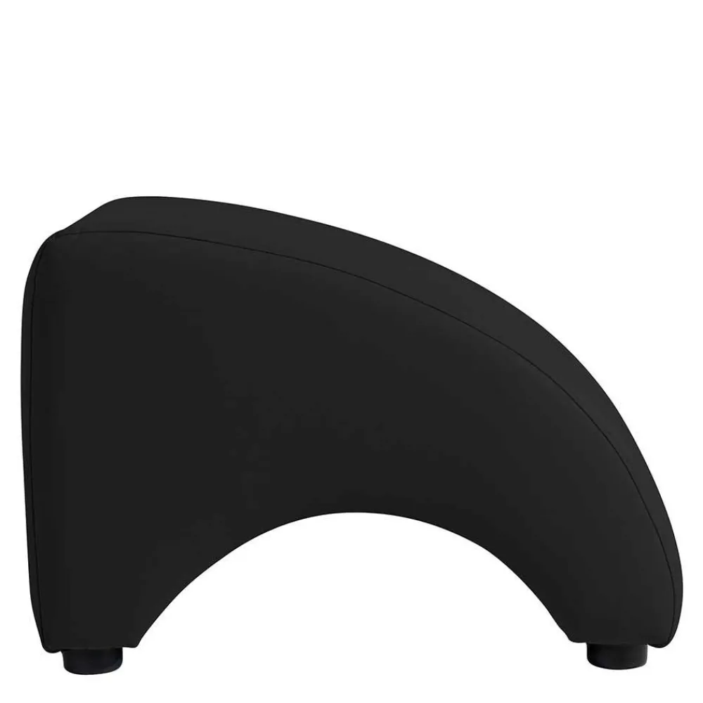Wohnen Hocker<Kunstleder Fußhocker in Schwarz - Leverias