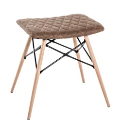Wohnen Hocker<Kunstleder Hocker im Skandi Design - Arianno