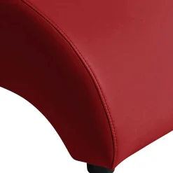 Wohnen Hocker<Kunstleder Hocker in Rot - Systrem
