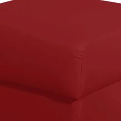 Wohnen Sessel<Kunstleder Ohrensessel in Rot mit Buche - Lefona
