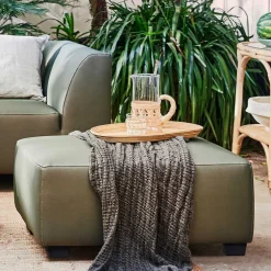 Wohnen Hocker<Kunstleder Polsterhocker 88x40x64 cm - Olterva